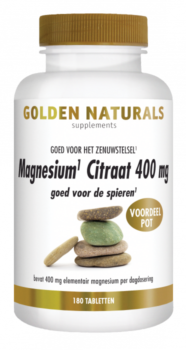 Magnesium Citraat 400 mg 180 veganistische tabletten