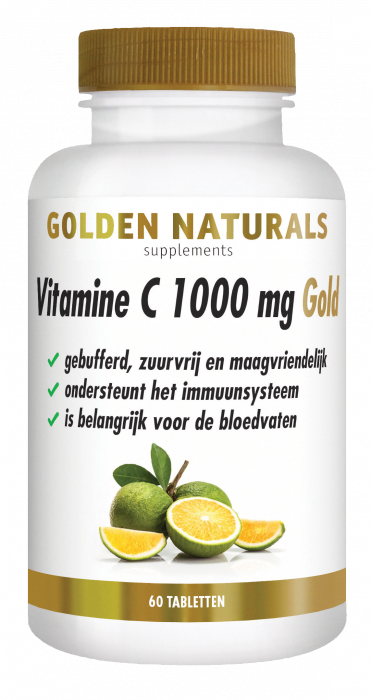 Vitamine C 1000 mg Gold 60 veganistische tabletten