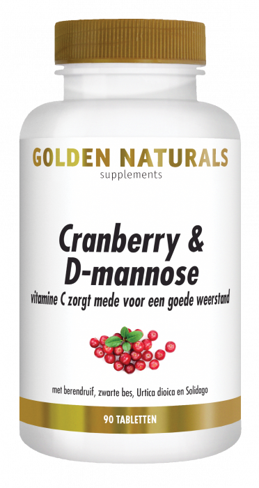 Cranberry & D-mannose 90 veganistische tabletten