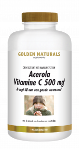 Acerola Vitamine C 500 mg 100 veganistische zuigtabletten