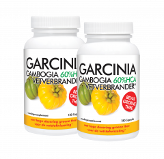 Duopakket Garcinia Cambogia 60% HCA Vetverbrander 2 x 180 capsules