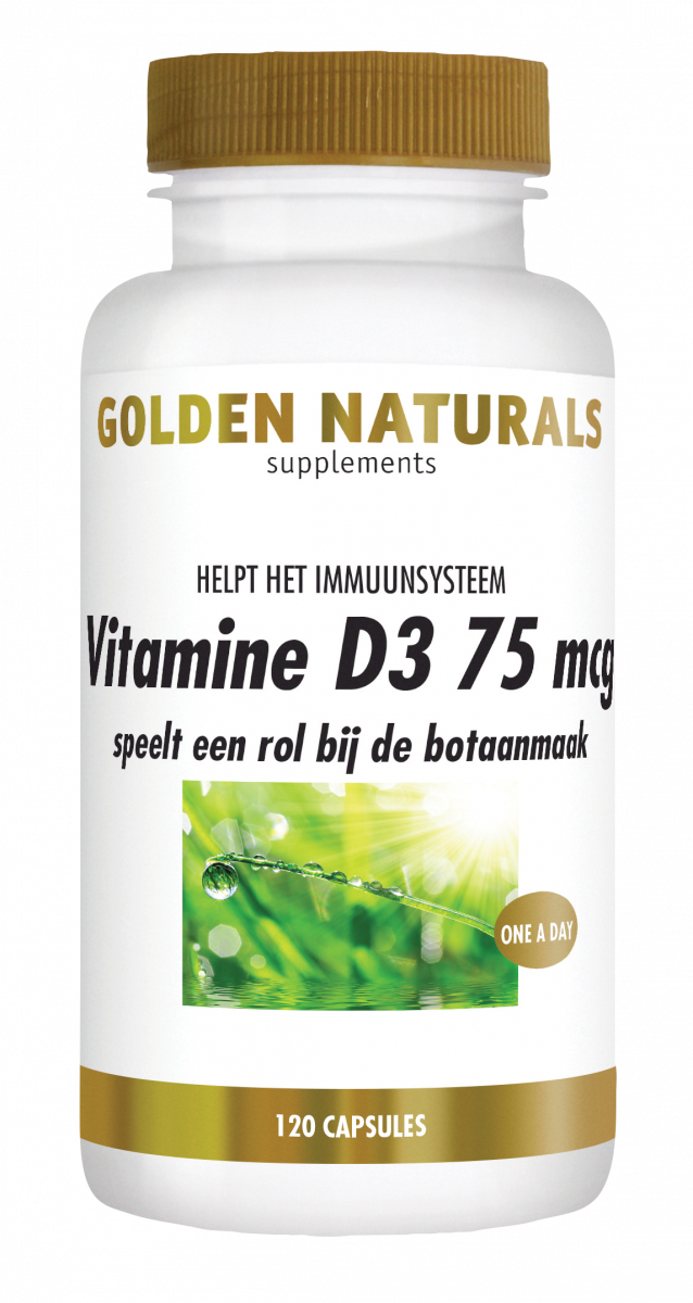 dozijn Alternatief voorstel schetsen Vitamine D3 75 mcg kopen? - GoldenNaturals.nl