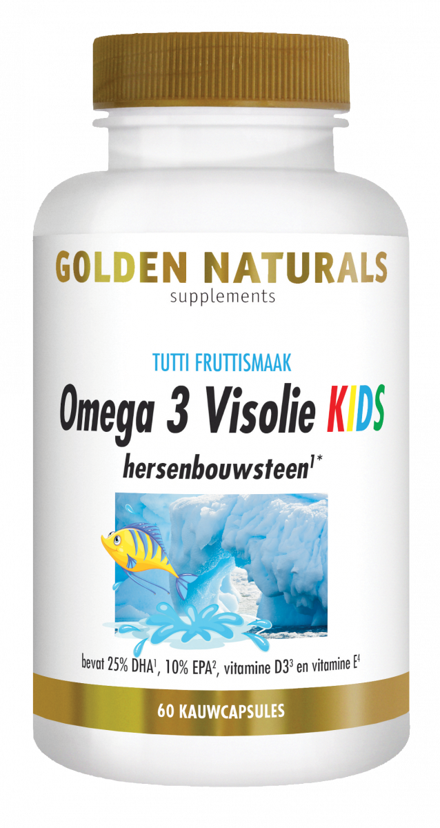 Saga Dor Fluisteren Golden Naturals Omega 3 Visolie KIDS kopen? - GoldenNaturals.nl