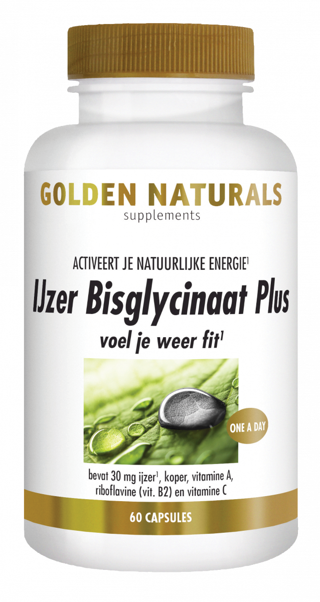 IJzer Bisglycinaat Plus kopen? GoldenNaturals.nl
