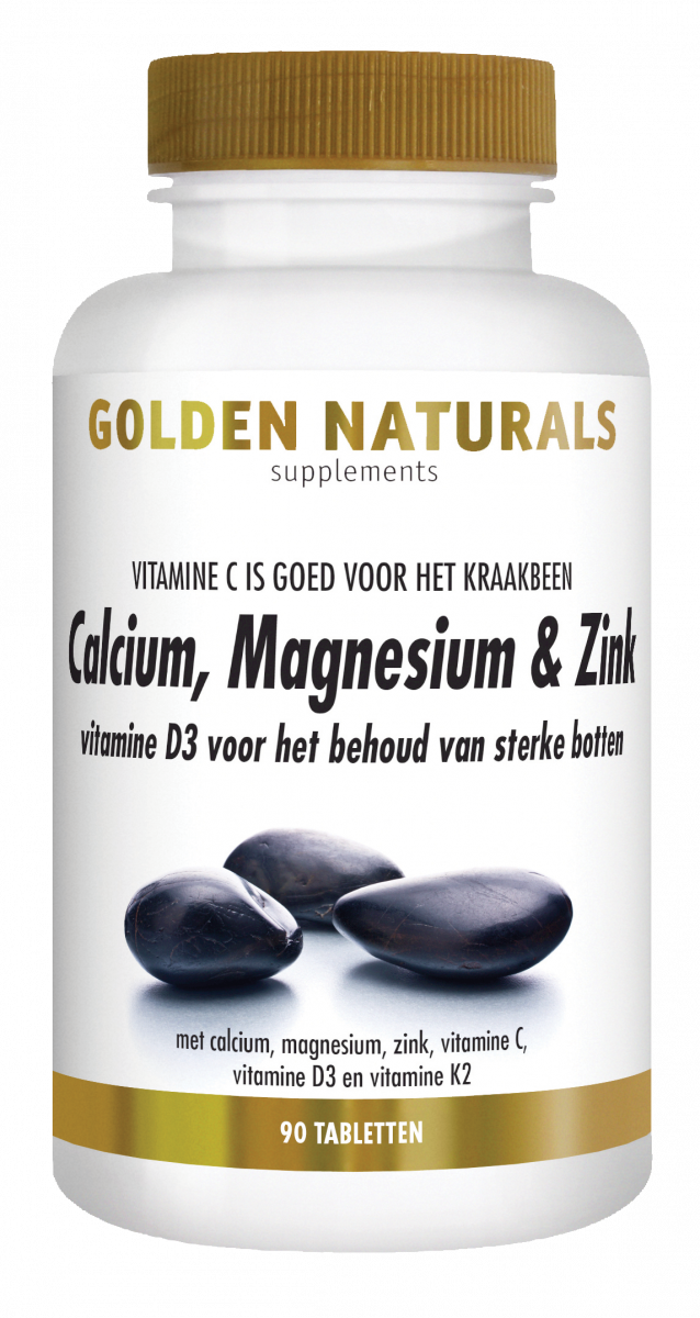 De controle krijgen schattig Slecht Golden Naturals Calcium, Magnesium & Zink kopen? - GoldenNaturals.nl