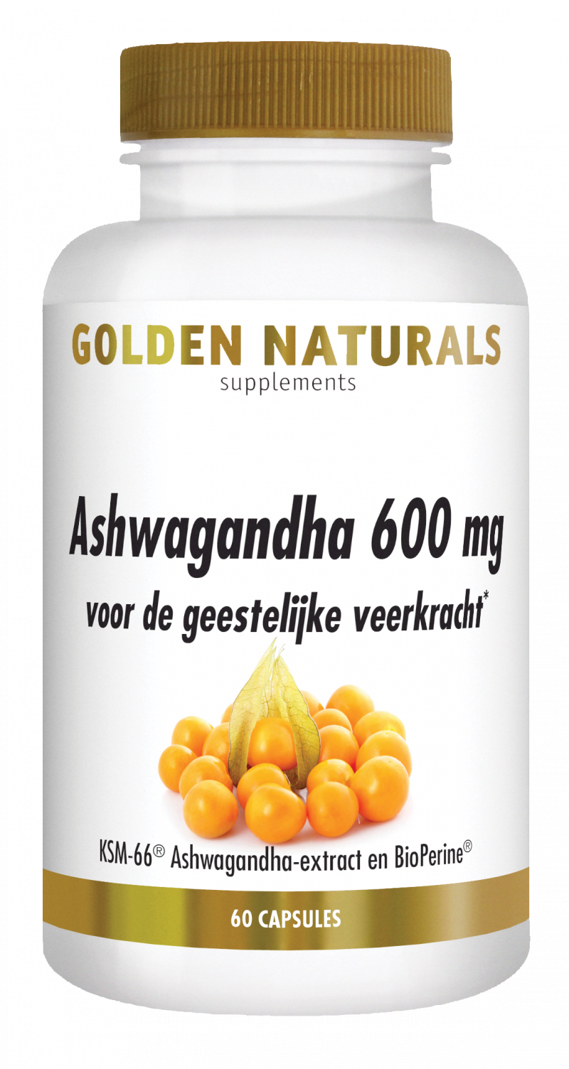 Alfabet Hollywood Uitputting Golden Naturals Ashwagandha 600 mg kopen? - GoldenNaturals.nl
