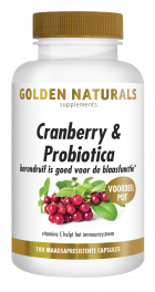 Cranberry & Probiotica 180 veganistische maagsapresistente capsules