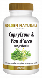 Caprylzuur & Pau d'arco met probiotica 60 vegetarische capsules
