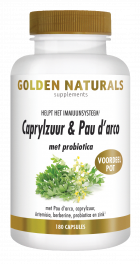 Caprylzuur & Pau d'arco met probiotica 180 vegetarische capsules