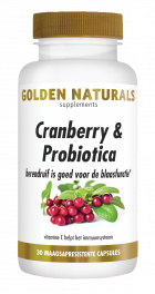 Cranberry & Probiotica 30 veganistische maagsapresistente capsules
