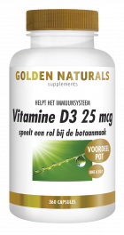 Vitamine D3 25 mcg 360 softgel capsules