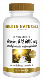 Vitamine B12 6000 mcg 60 veganistische zuigtabletten