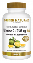Vitamine C 1000 mg Gold 180 veganistische tabletten