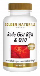 Rode Gist Rijst & Q10 360 veganistische tabletten