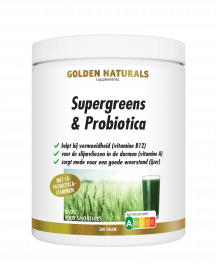 Supergreens & Probiotica 300 gram poeder