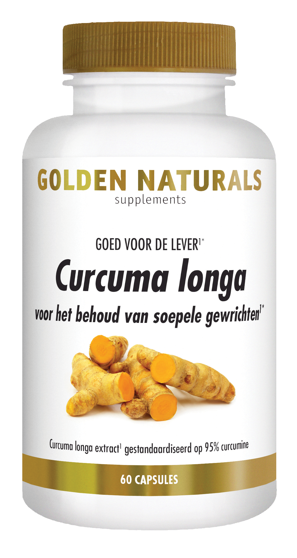 Golden Naturals Curcuma Longa (60 veganistische capsules)