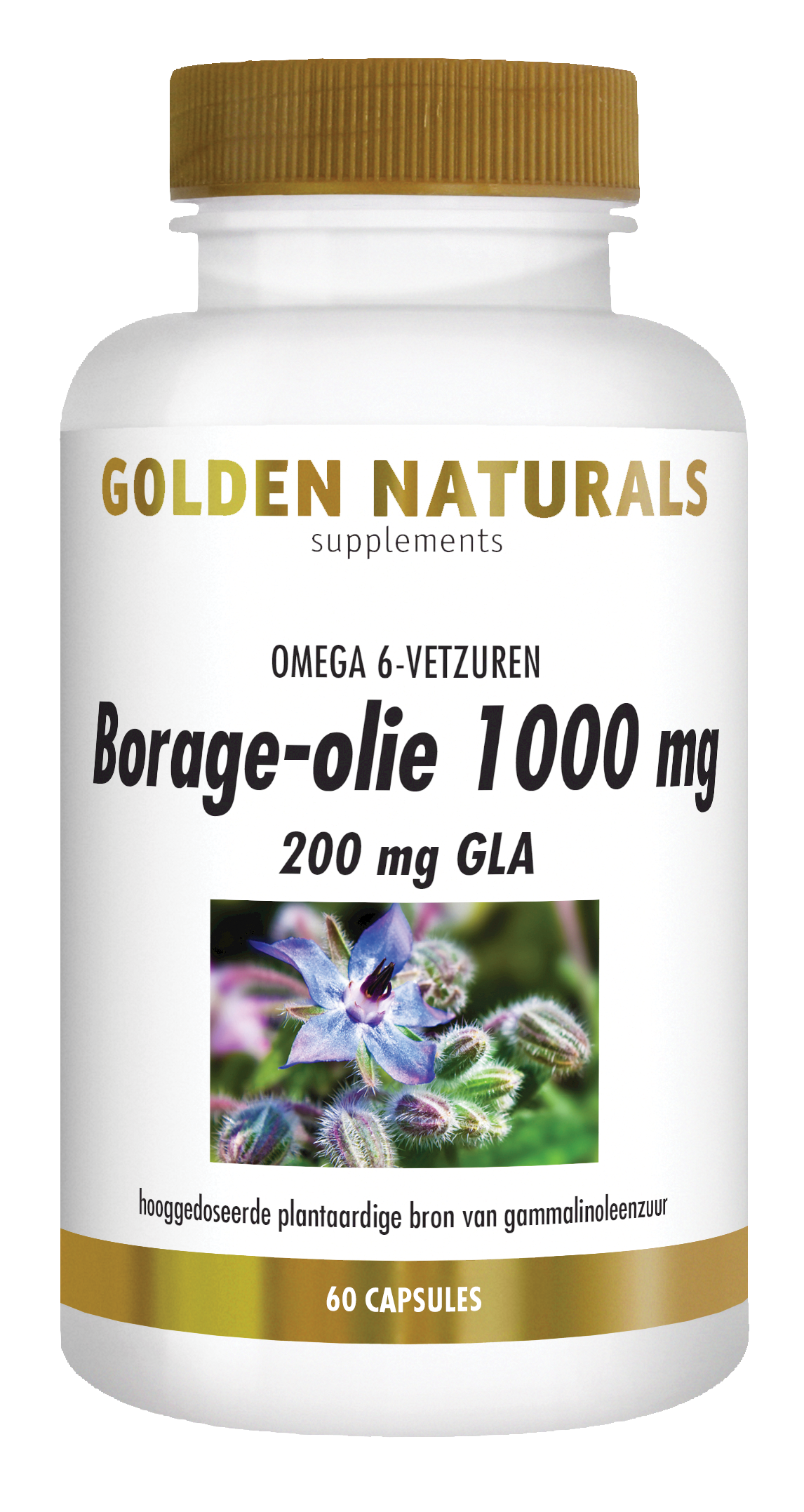 Golden Naturals Borage-olie 1000 mg (60 capsules)