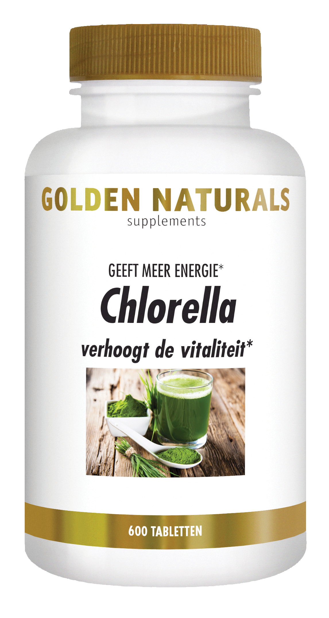 Golden Naturals Chlorella (600 veganistische tabletten)