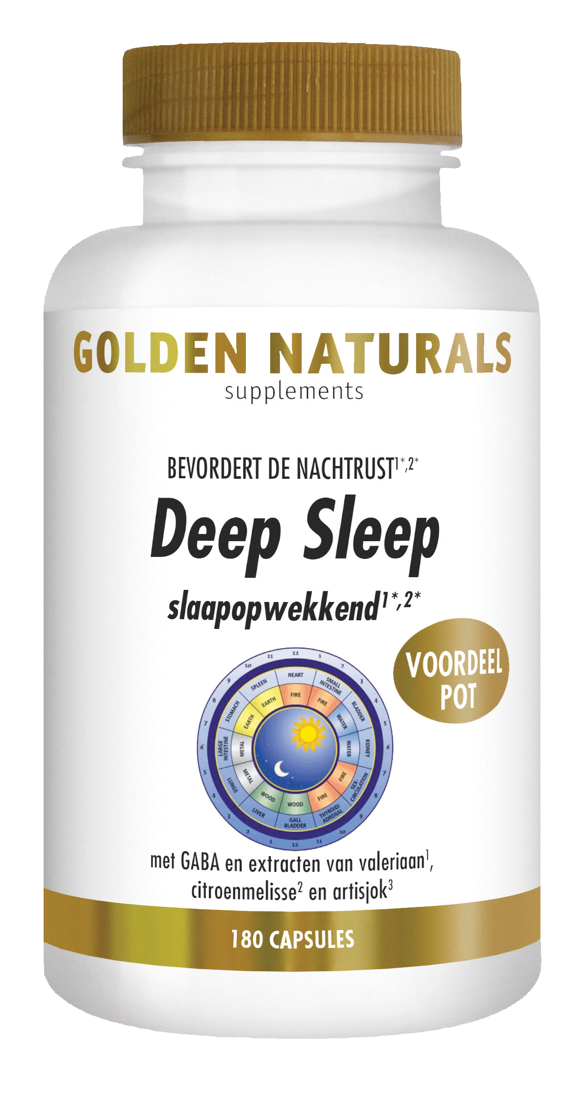 Golden Naturals Deep Sleep (180 veganistische capsules)