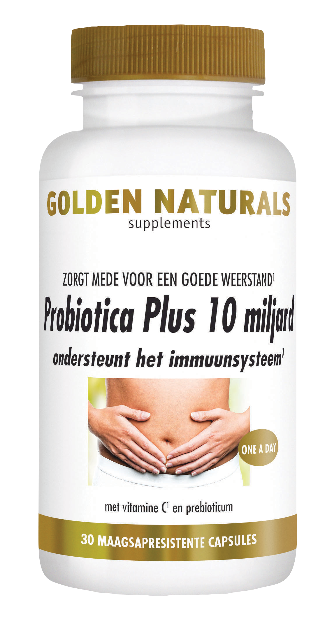 Golden Naturals Probiotica Plus 10 miljard (30 veganistische maagsapre