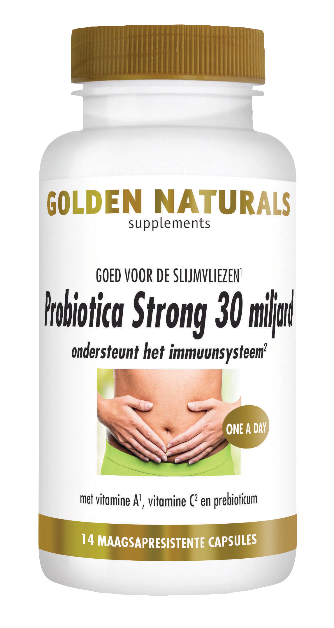 Golden Naturals Probiotica Strong 30 miljard (14 veganistische maagsap