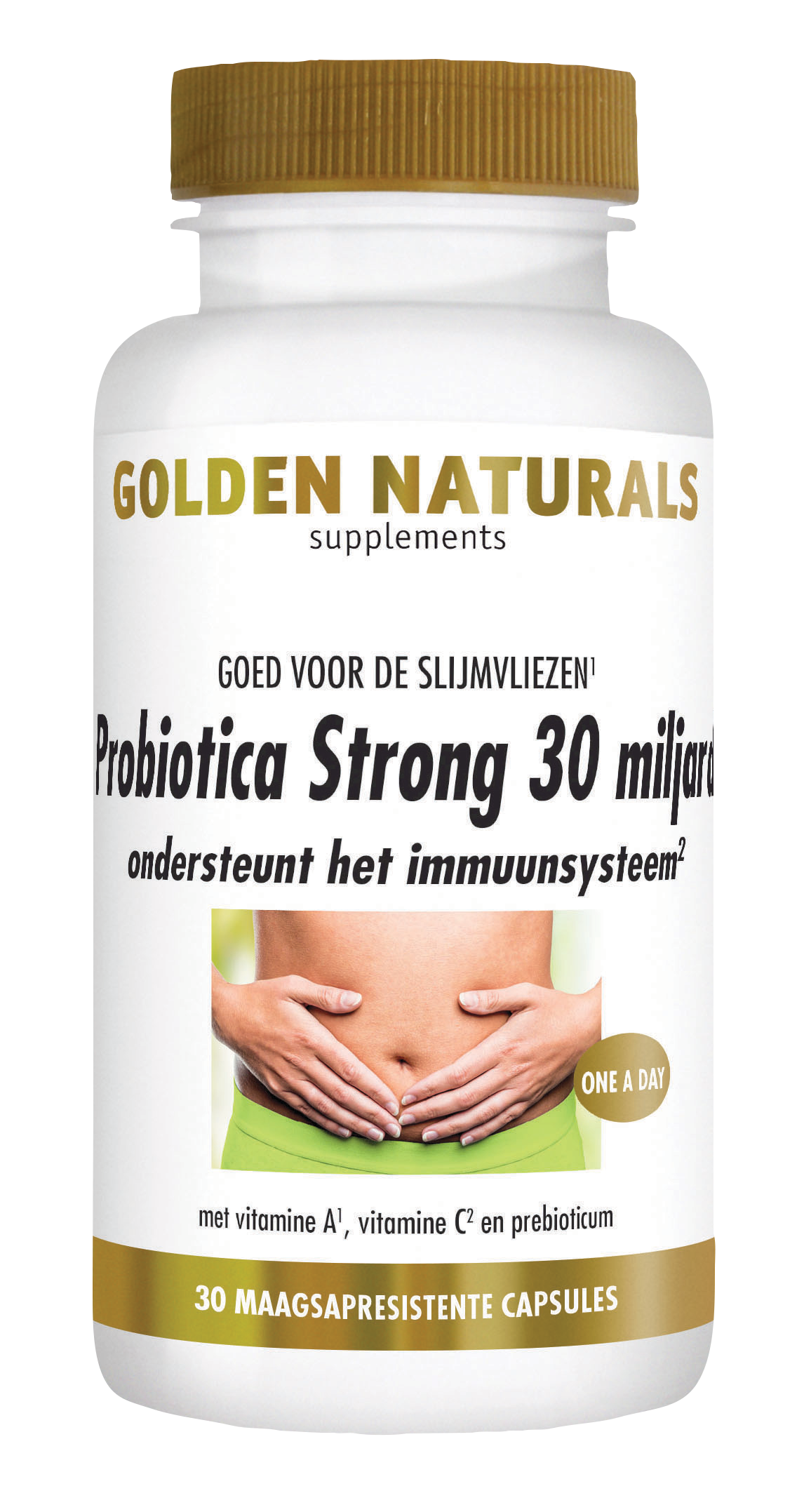 Golden Naturals Probiotica Strong 30 miljard (30 veganistische maagsap
