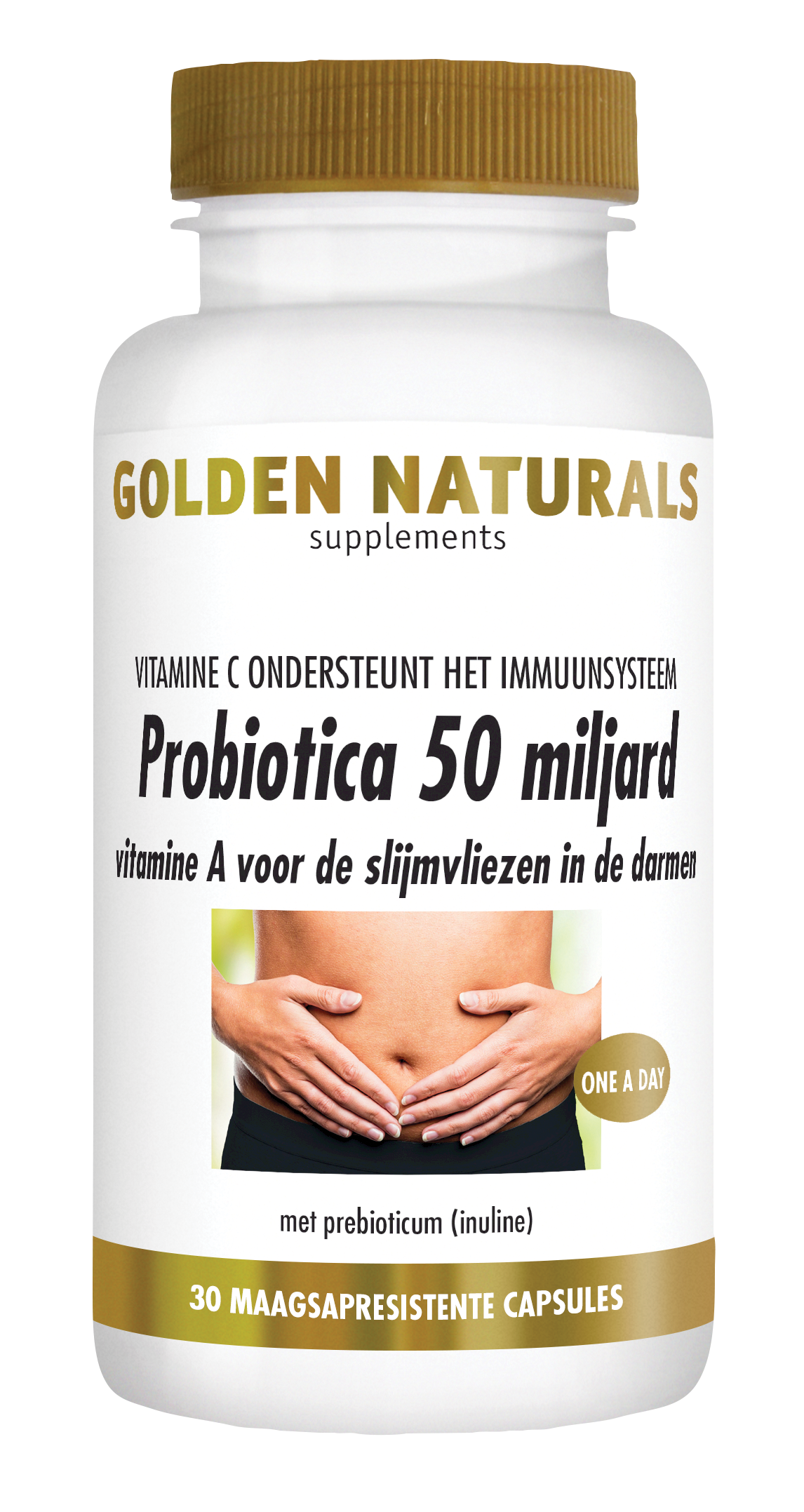 Golden Naturals Probiotica 50 miljard (30 veganistische maagsapresiste