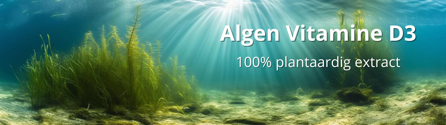 Vitamine D3 uit algen, 100% plantaardig extract.